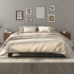 vidaXL Tables de chevet 2 Pièces Chêne marron Bois d'ingénierie