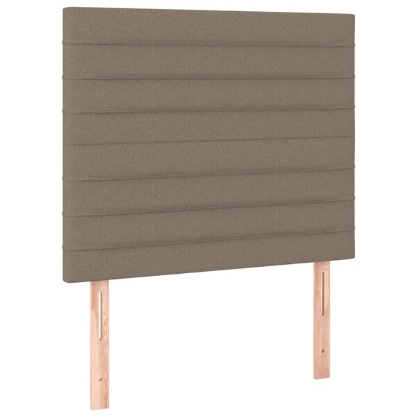 vidaXL Têtes de lit 2 Pièces Taupe 100x5x78/88 cm Tissu