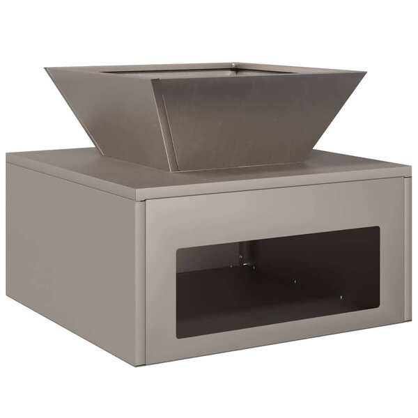 vidaXL Braise Rouillé 50 x 50 x 40 cm Acier patiné