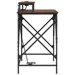 vidaXL Bureau Chêne marron 100 x 50 x 86.5 cm Bois d'ingénierie
