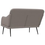 Banc banquette taupe 110 x 76 x 80 cm tissu 02_0010713