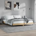 vidaXL Cadre de lit sans matelas chêne sonoma 180x200 cm