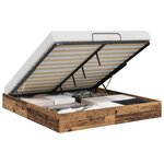 vidaXL Cadre de lit ottoman Bois ancien 193 x 120 x 25 cm