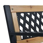 vidaXL Banc de jardin 120 cm Bois