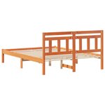 vidaXL Cadre de lit Marron Bois massif en pin