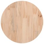 vidaXL Dessus de table rond cire marron Ø40x2 5 cm bois de pin massif