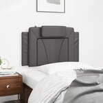 vidaXL Coussin de tête de lit Viana gris 80 cm similicuir