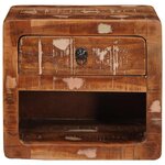 vidaXL Cabinet de chevet mural avec tiroir Multicolore 40 x 30 x 36 cm