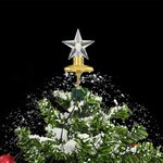 vidaXL Arbre de Noël neigeux avec base de parapluie Vert 75 cm