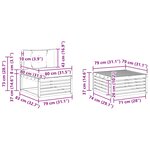 vidaXL Ensemble de canapés d'extérieur 6 pc Naturel et Anthracite