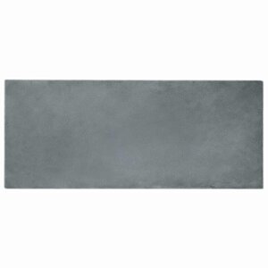 vidaXL Tapis en Fourrure Synthétique de Lapin Anthracite 80 x 200 cm