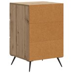 vidaXL Cabinet de chevet avec tiroir Chêne artisanal 43 x 41 x 66 5 cm