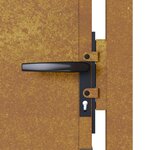 vidaXL Portail de jardin 105x130 cm acier corten