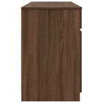 Bureau vidaXL Marron en Chêne 140x49x76 cm en Bois d'ingénierie