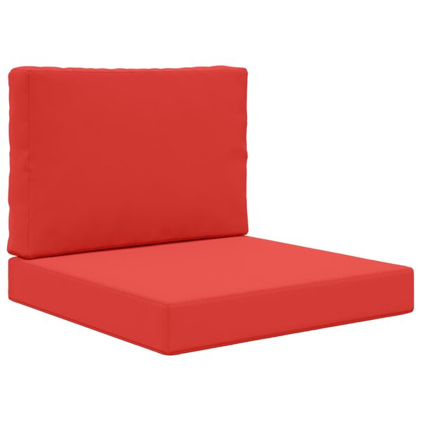 vidaXL Coussin de canapé d'extérieur 2 Pièces Rouge Polyester