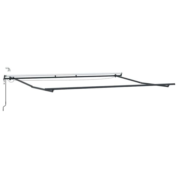 vidaXL Auvent avec Anthracite 5 x 3 m Métal