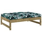 vidaXL Salon de jardin 5 Pièces avec coussins bois de pin imprégné
