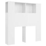 vidaXL Armoire de tête de lit Blanc 100x18 5x104 5 cm