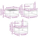vidaXL Ensemble de canapés d'extérieur 9 Pièces Blanc et anthracite