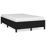 vidaXL Cadre de lit sans matelas noir 120x190 cm tissu