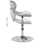 vidaXL Chaise de salle à manger Blanc Similicuir