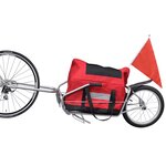 vidaXL Remorque de vélo à une roue avec sac de rangement