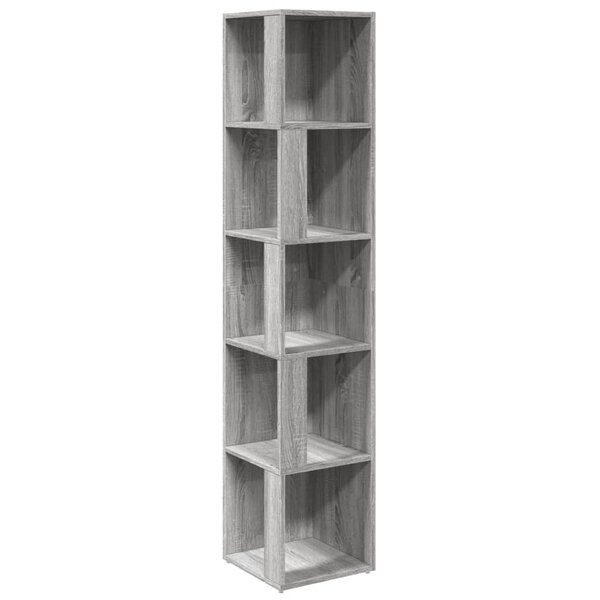 vidaXL Armoire d'angle Sonoma gris 33x33x164 5 cm Bois d'ingénierie