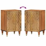 vidaXL Armoire de salle de bain 38x33x58 cm bois massif de manguier