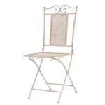 vidaXL Mobilier de bistro 3 Pièces Acier Blanc