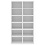 vidaXL Étagère à chaussures Blanc 54x34x100 5 cm Bois d'ingénierie