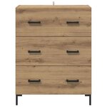 vidaXL Buffet avec tiroir Chêne artisanal 69 5 x 34 x 90 cm