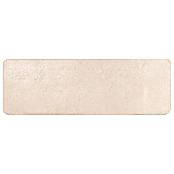 vidaXL Coureur de Tapis MARSA Crème 50 x 200 cm Polyester et PVC