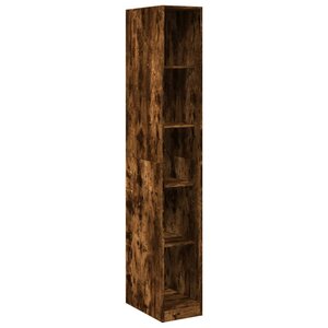 vidaXL Garde-robe chêne fumé 30x50x200 cm bois d'ingénierie