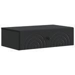 vidaXL Table d'appoint murale 59 x 34 5 x 17 cm Bois d'ingénierie Noir