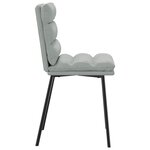 vidaXL Chaises à manger lot de 6 gris clair velours