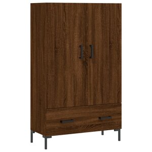 vidaXL Buffet haut chêne marron 69 5x31x115 cm bois d'ingénierie