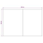 vidaXL Toile de rechange pour auvent Jaune et blanc 250 x 200 cm