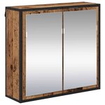 vidaXL Ensemble de mobilier de salle de bain 2 Pièces Bois ancien