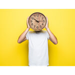 Q-connect horloge murale - Plastique - Diamètre 25 7 cm - Bois
