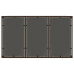 Ensemble de Salle à Manger de Jardin en 5 Pièces avec Coussins en Poly Rattan Marron