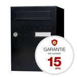 Boite à colis Eclipse 1 porte noir mat RAL 9005 M