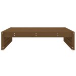 vidaXL Repose-pied de jardin 120x80 cm marron miel bois de pin massif