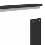 vidaXL Tête de lit Chêne noir 200 cm Bois d'ingénierie
