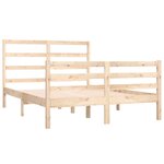 vidaXL Cadre de lit sans matelas bois massif de pin 135x190 cm