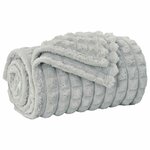 vidaXL Jeté Gris 200 x 150 cm Toison