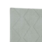 vidaXL Tête de lit Gris clair 90 cm Velours