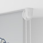 vidaXL Store enrouleur de douche 130x240 cm largeur du tissu 126 cm
