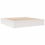 vidaXL Lit avec matelas blanc 200x200 cm bois massif de pin