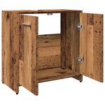 vidaXL Armoire lavabo de salle de bain vieux bois 60x33x60 cm