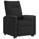 vidaXL Fauteuil inclinable électrique noir tissu
